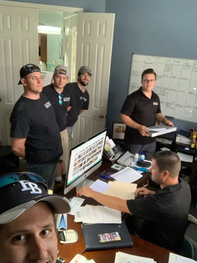 Florida's Elite Restoration team in office during early operations