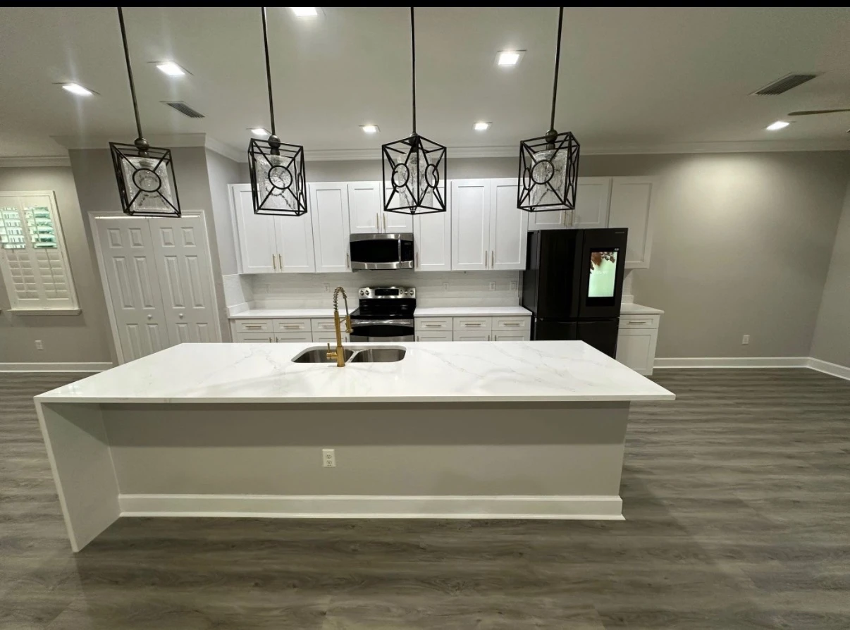 Kitchen after remediation and rebuild (project 2)