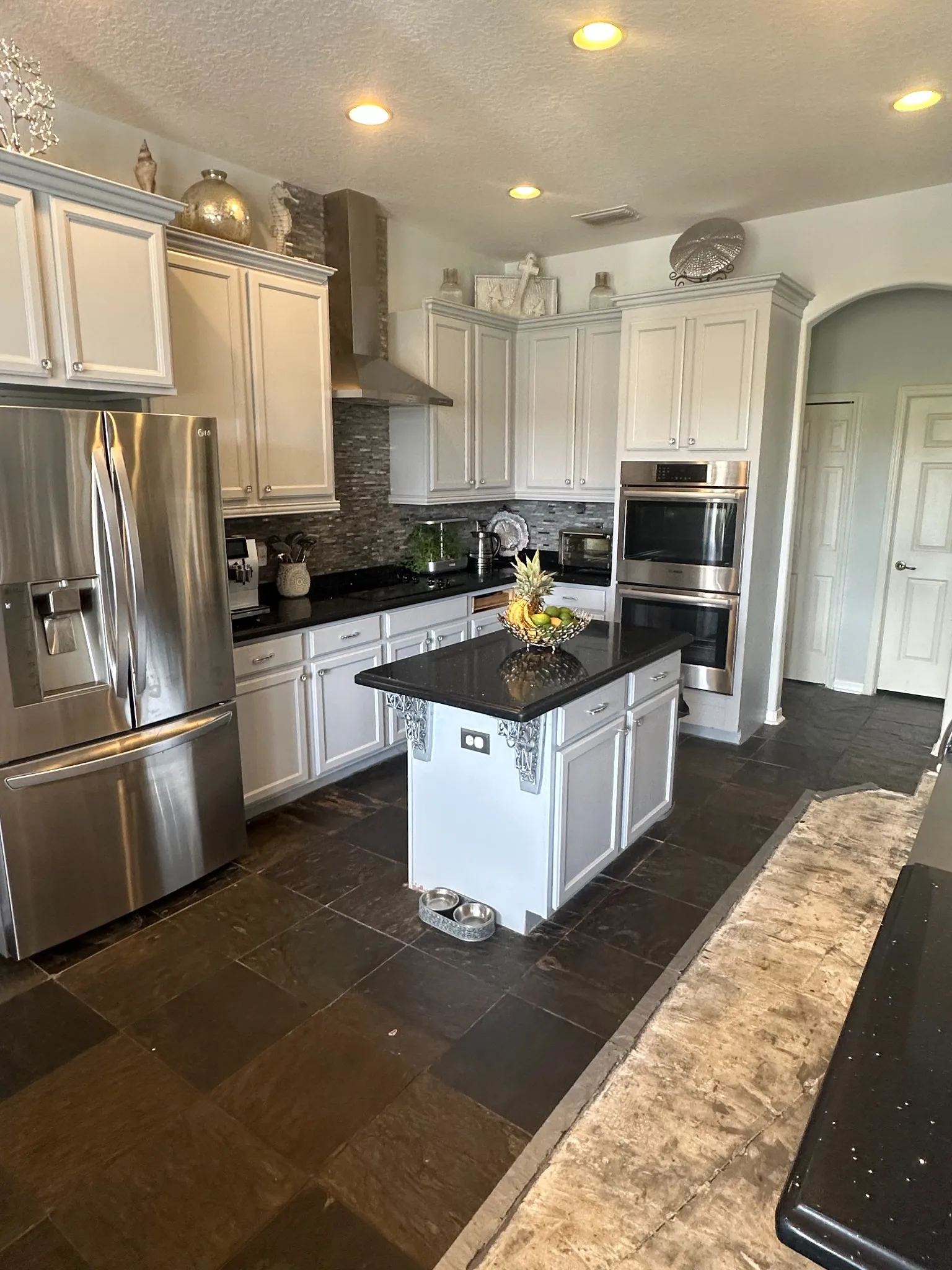 Kitchen before restoration work begins