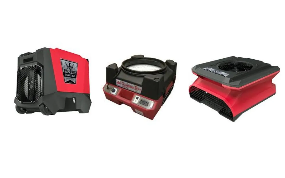 Restoration equipment ready for rental and deployment